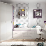 DORMITORIO JUVENIL CON CAMA COMPACTA