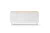 APARADOR ARISTA 4 PUERTAS/3 CAJONES INTERIORES BLANCO. DE 165 CM