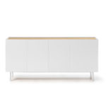 APARADOR ARISTA 4 PUERTAS/3 CAJONES INTERIORES BLANCO. DE 165 CM
