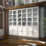 LIBRERÍA CON PUERTAS NATURA
