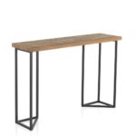 CONSOLA PIE METÁLICO CON BASE TRIANGULAR 122 x 35