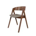 SILLA RINA MADERA NOGAL / TAPIZADA